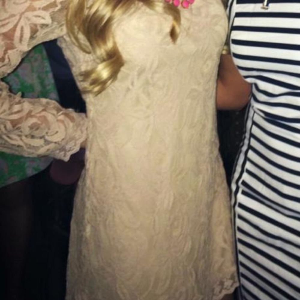 Long sleeve lace dress